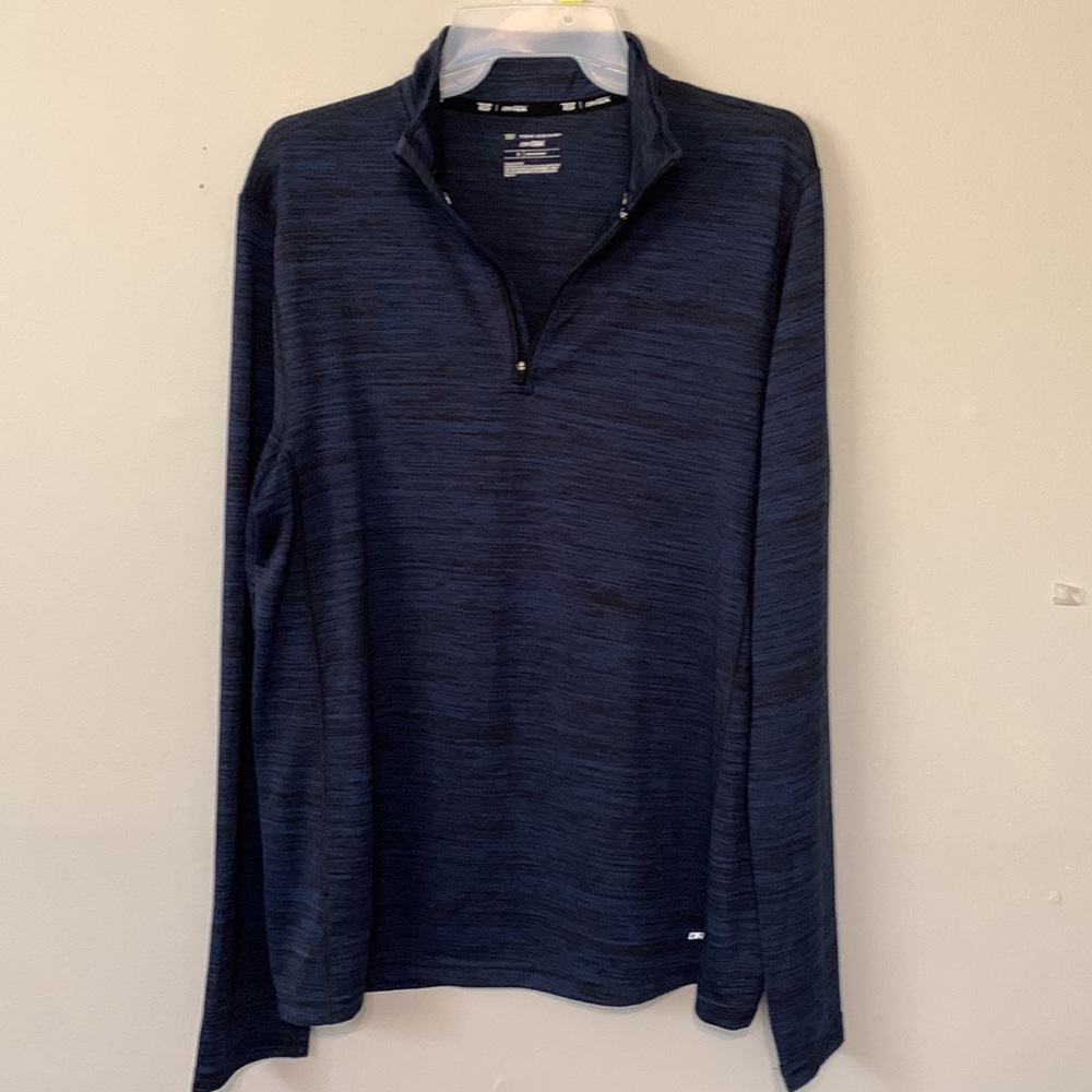 TEK GEAR DryTek Mens Quarter Zip ActiveWear Shirt  Sz Small